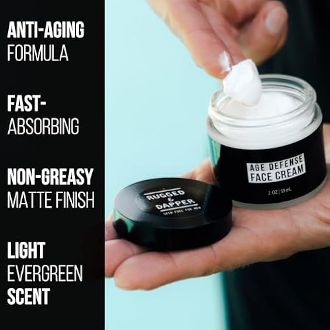 RUGGED & DAPPER FACE CREAM FOR MEN, ANTI-AGEING DAY AND NIGHT CREAM, 60ML - Image 2